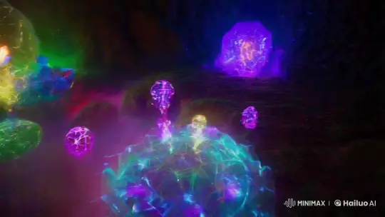 Abstract Dance in an Unfathomable Landscape – AI Generated Video | Hailuo AI