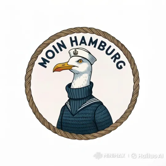 Animated Seagull in Sailor Outfit Smiles at Audience – AI Generated Video | Hailuo AI