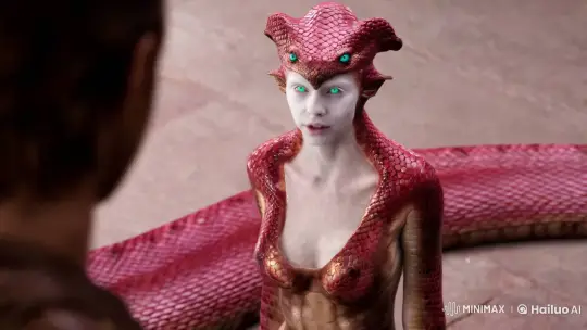 Title: "Aesthetic Portrayal of Queen Medusa" – AI Generated Video | Hailuo AI