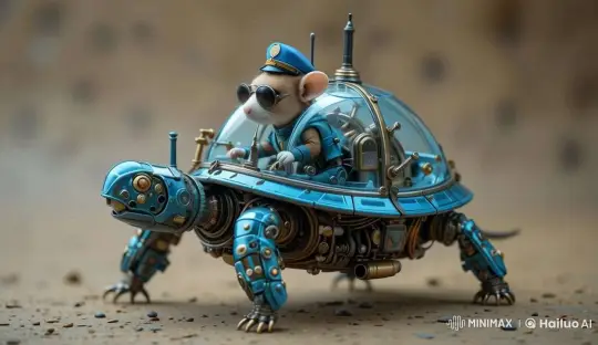 Military Mice Piloting Mech-Turtles in Live2D Animation – AI Generated Video | Hailuo AI
