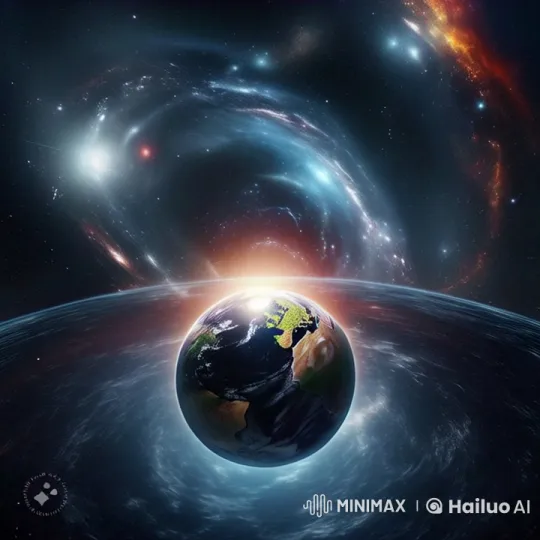 Mesmerizing Live2D Render of Earth and Cosmos – AI Generated Video | Hailuo AI