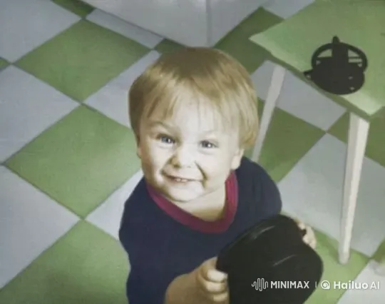 Child in Blue Sweater Expresses Love to Mom – AI Generated Video | Hailuo AI