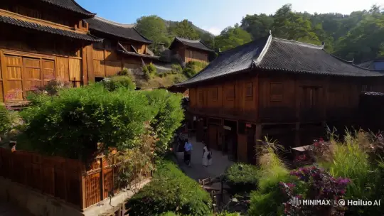 Ancient Town: A Cinematic Panorama of Sunlit Heritage – AI Generated Video | Hailuo AI