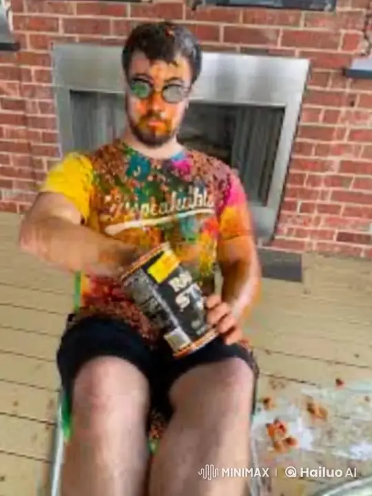 Man Falls Down Stairs, Clutches Injured Leg – AI Generated Video | Hailuo AI