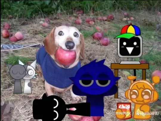 Animated Characters Try to Steal Dog's Apple, Shrek Intervenes – AI Generated Video | Hailuo AI