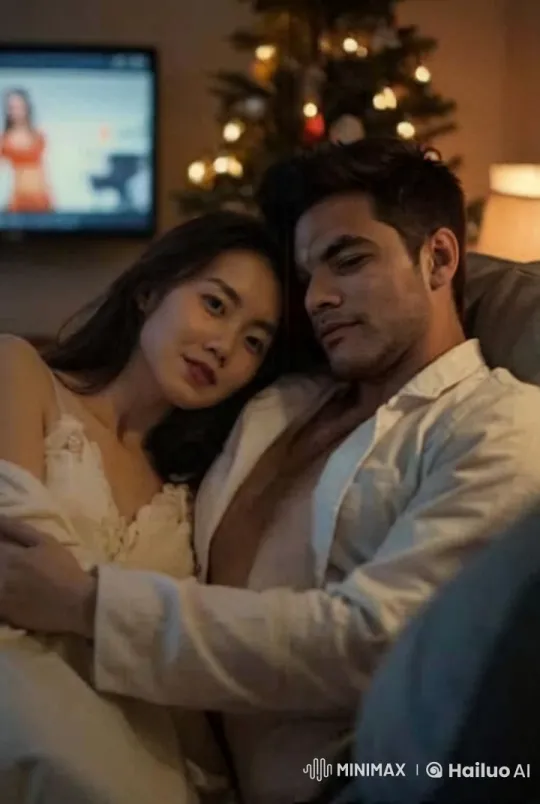 Couple Shares Intimate Moment in Dimly Lit Room – AI Generated Video | Hailuo AI