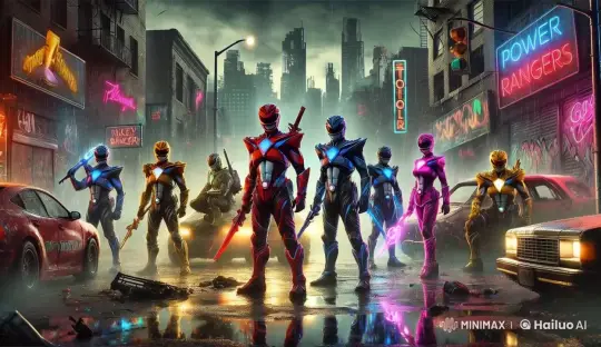Post-Apocalyptic Power Rangers in Decayed NYC – AI Generated Video | Hailuo AI