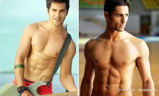 Two Shirtless Men Share Affectionate Hug and Prolonged Kiss – AI Generated Video | Hailuo AI