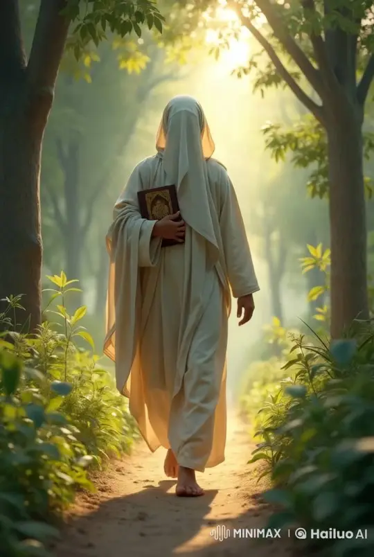 Enchanted Forest Walk: Serene Woman in Flowing Robes – AI Generated Video | Hailuo AI