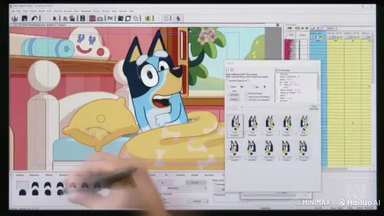 Surprised Blue Dog in Cozy Room with Animated Details – AI Generated Video | Hailuo AI