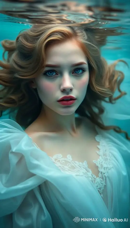 4K Live2D Video: Graceful Girl in Underwater Masterpiece – AI Generated Video | Hailuo AI