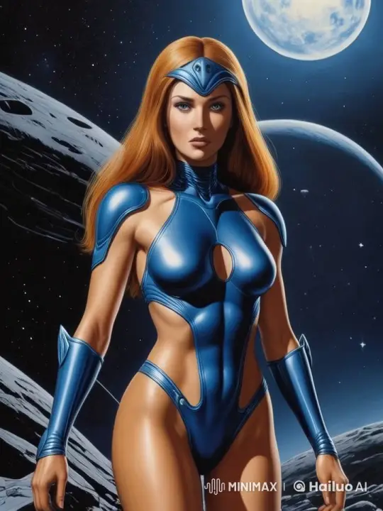 Sci-Fi Belly Dance in Space by Animated Live2D Girl – AI Generated Video | Hailuo AI