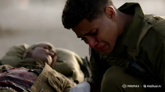 Medic Cares for Injured Soldier Amidst Emotional Turmoil – AI Generated Video | Hailuo AI