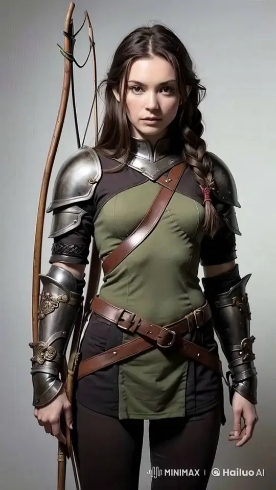 Medieval Archeress Prepares with Determination – AI Generated Video | Hailuo AI