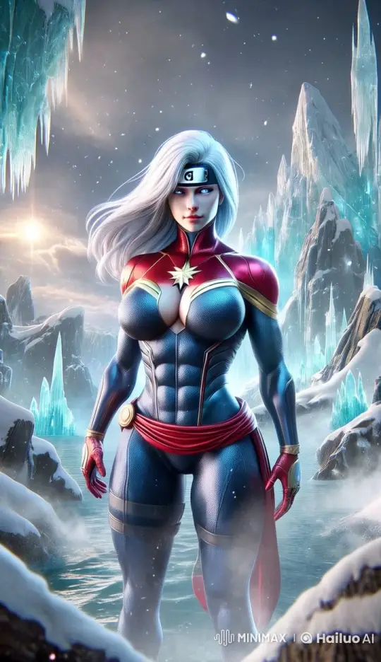 Cosmic Female Warrior: Kakashi-Captain Marvel Fusion Animation – AI Generated Video | Hailuo AI