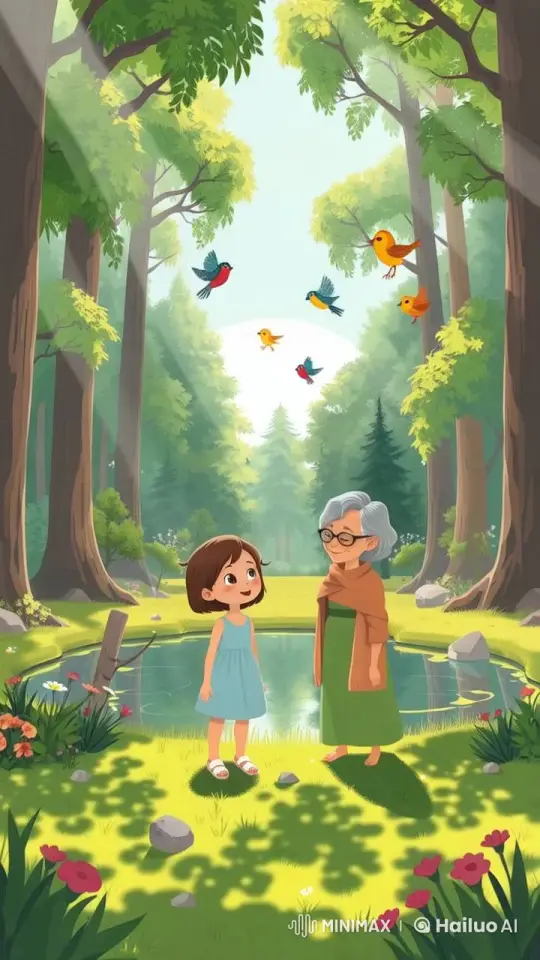 Tranquil Forest: Lily and Birds in Serene Animation – AI Generated Video | Hailuo AI
