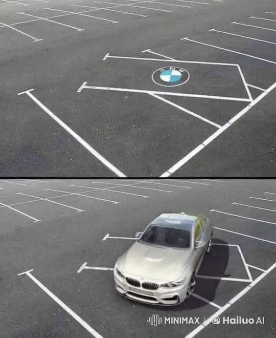 BMW Demonstrates Precision Parking in Unique Space – AI Generated Video | Hailuo AI