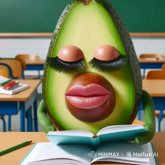 Avocado Dances Perreo in Classroom Setting – AI Generated Video | Hailuo AI