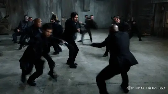 John Wick Battles Adversaries in Cinematic Fight Scene – AI Generated Video | Hailuo AI