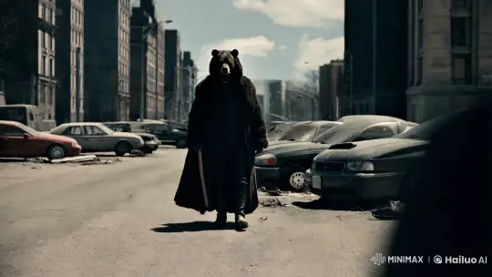 Last Man in Apocalyptic Cityscape – AI Generated Video | Hailuo AI