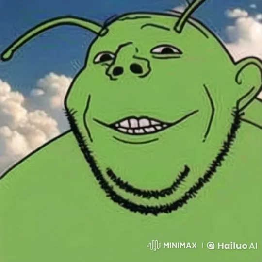 Green Antennae Character in Serene Sky Setting – AI Generated Video | Hailuo AI