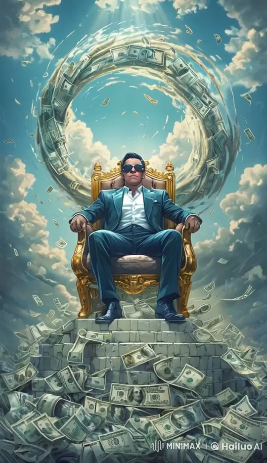 Authority Rising: Golden Throne and Floating Wealth – AI Generated Video | Hailuo AI