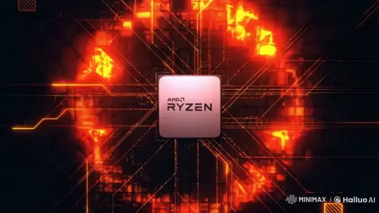 AMD Ryzen: Dynamic Live2D Animation with Fiery Energy – AI Generated Video | Hailuo AI