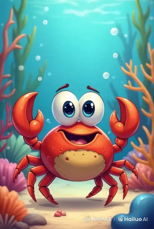 Animated Video Description for 'Caranguejo Peixe É' – AI Generated Video | Hailuo AI