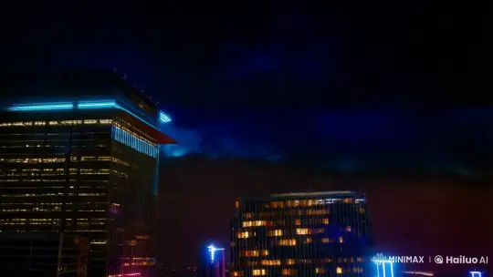 The Quantum Knight in a Futuristic, Time-Warped Cityscape – AI Generated Video | Hailuo AI