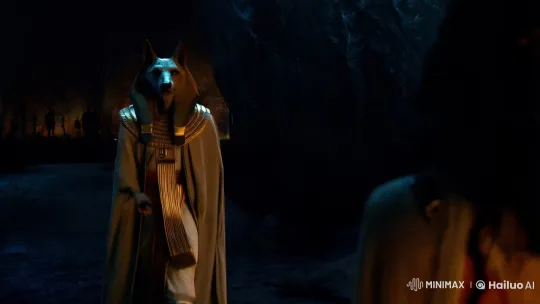 Anubis, Egyptian Deity, Narrates Mystical Lore – AI Generated Video | Hailuo AI