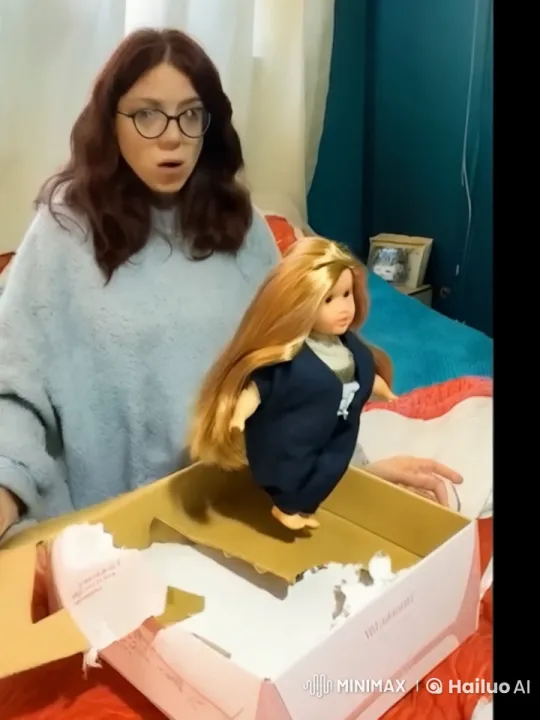 Woman Horror as Doll Transforms into Zombie – AI Generated Video | Hailuo AI