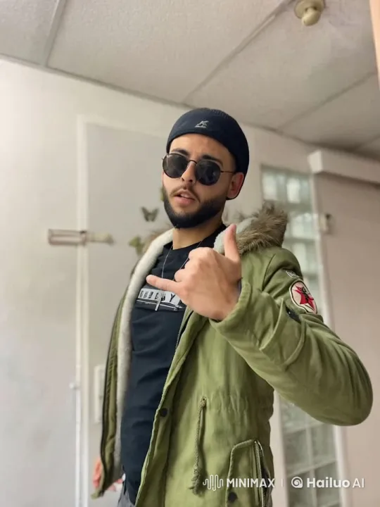 Young Man Poses with Squirrel on Shoulder – AI Generated Video | Hailuo AI