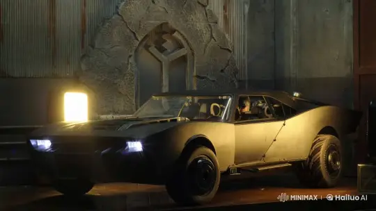 Batmobile's High-Speed Chase Through Dark Cityscape – AI Generated Video | Hailuo AI