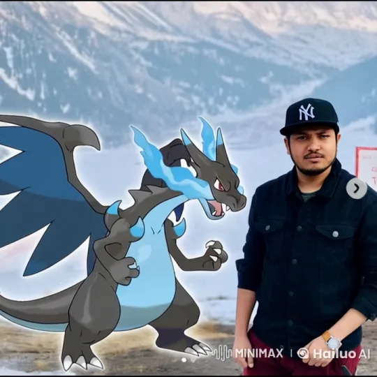 Boy Captures and Battles Charizard in Live2D Animation – AI Generated Video | Hailuo AI