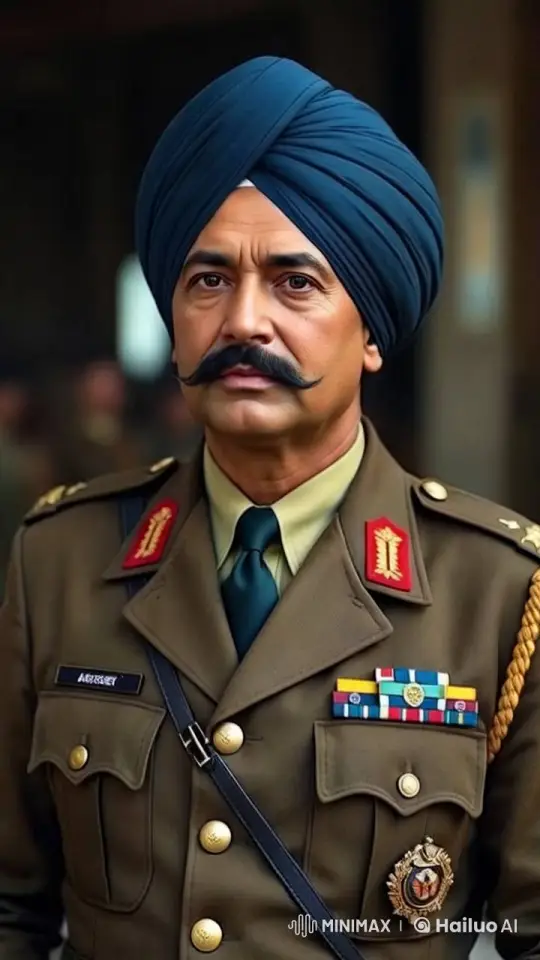 Distinguished Military Man in Uniform with Medals – AI Generated Video | Hailuo AI