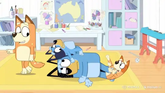 Animated Puppies Play in Colorful Creative Room – AI Generated Video | Hailuo AI