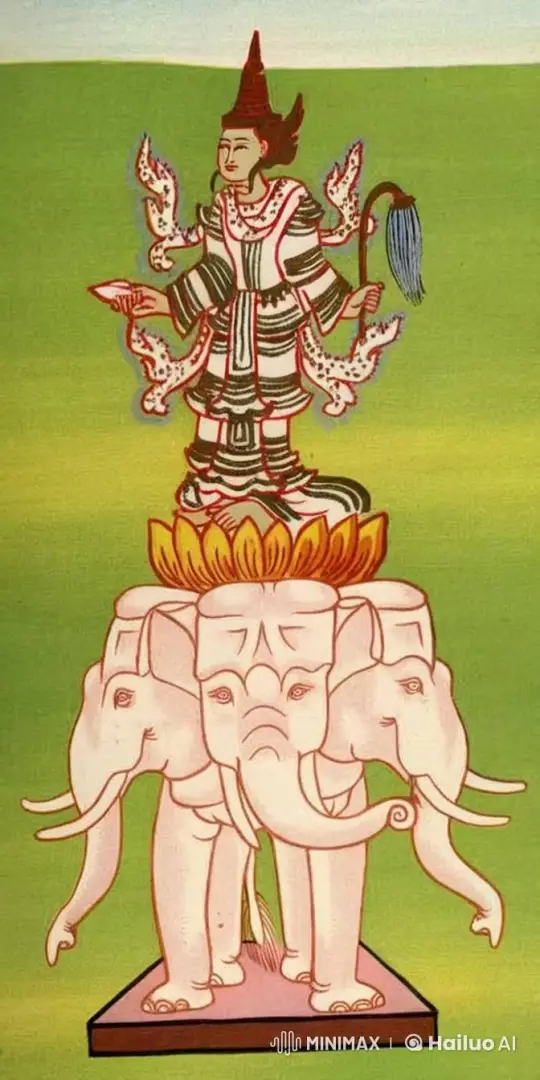 Thagyamin's Descent and Blessing at Thingyan Festival – AI Generated Video | Hailuo AI