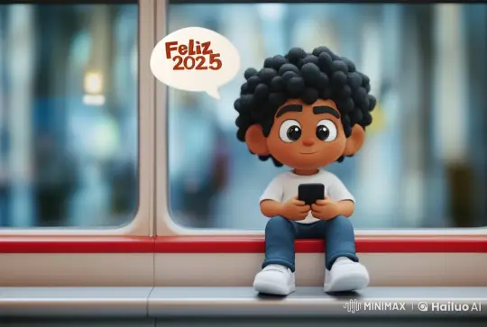 Boy Waves and Smiles in Animated Festive Scene – AI Generated Video | Hailuo AI