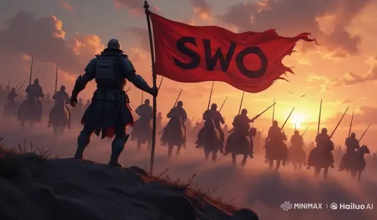 Dramatic Sunset: Soldier with Flag Anticipates Battle – AI Generated Video | Hailuo AI