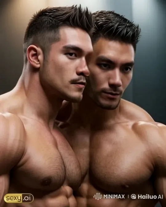 Two Men Share an Intimate Kiss in Live2D Animation – AI Generated Video | Hailuo AI