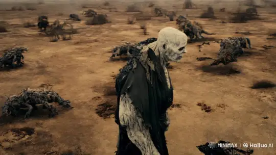 Post-Apocalyptic Giant: A Cinematic Journey Through Desolation – AI Generated Video | Hailuo AI