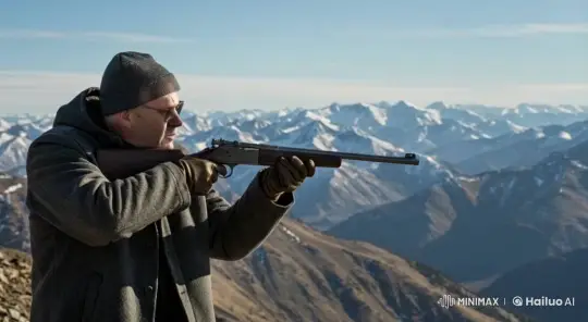 Adam's Precision Shooting in Mountain Landscape – AI Generated Video | Hailuo AI