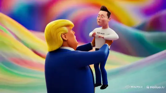 Animated: Trump Launches Musk in Surreal Dreamscape – AI Generated Video | Hailuo AI