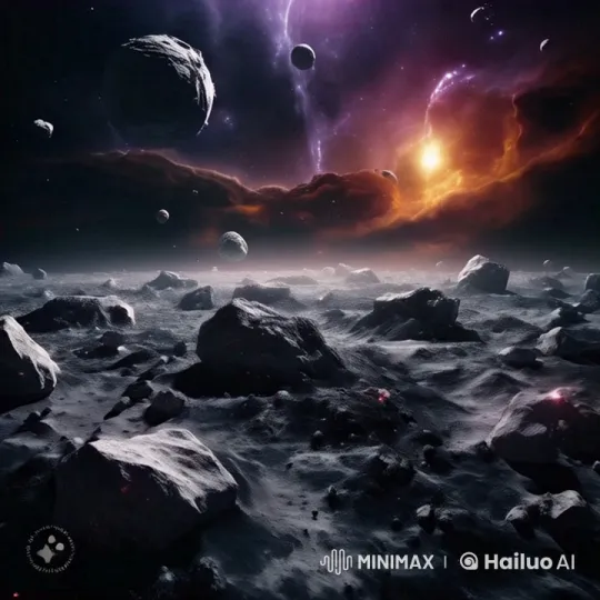 Alien Landscape with Celestial Display and Dynamic Cosmic Elements – AI Generated Video | Hailuo AI