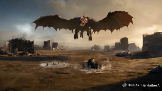 Aesthetic Film Clip: Monster Unveiling in Desolate Land – AI Generated Video | Hailuo AI