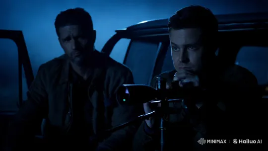 Mysterious Night Scene: Men in Van with Tense Atmosphere – AI Generated Video | Hailuo AI