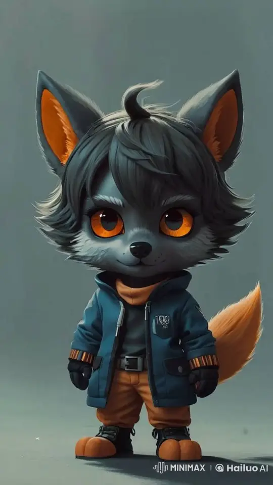 Cute Fox Surprised and Runs Forward in Neutral Setting – AI Generated Video | Hailuo AI