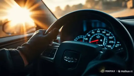 Realistic Cinematic Driving Experience with Dynamic Lighting – AI Generated Video | Hailuo AI