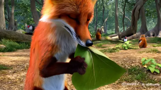 Fox Crafting Flute in Enchanted Forest Clearing – AI Generated Video | Hailuo AI