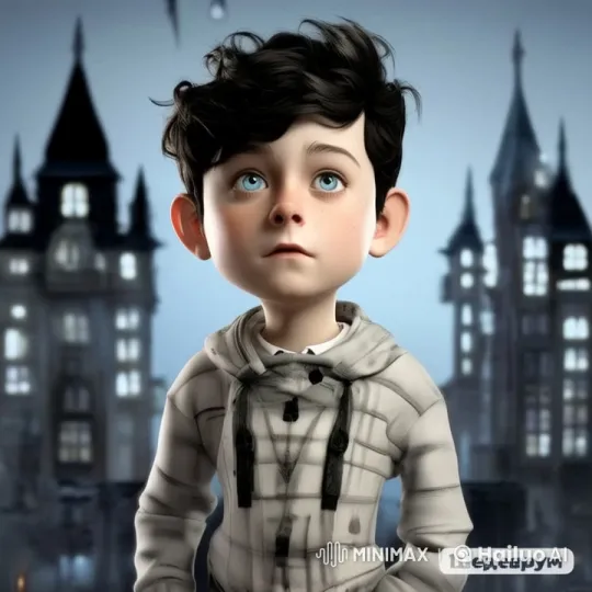 Lonely Boy Transformed by Angel and Magical Cat in Gothic Night – AI Generated Video | Hailuo AI